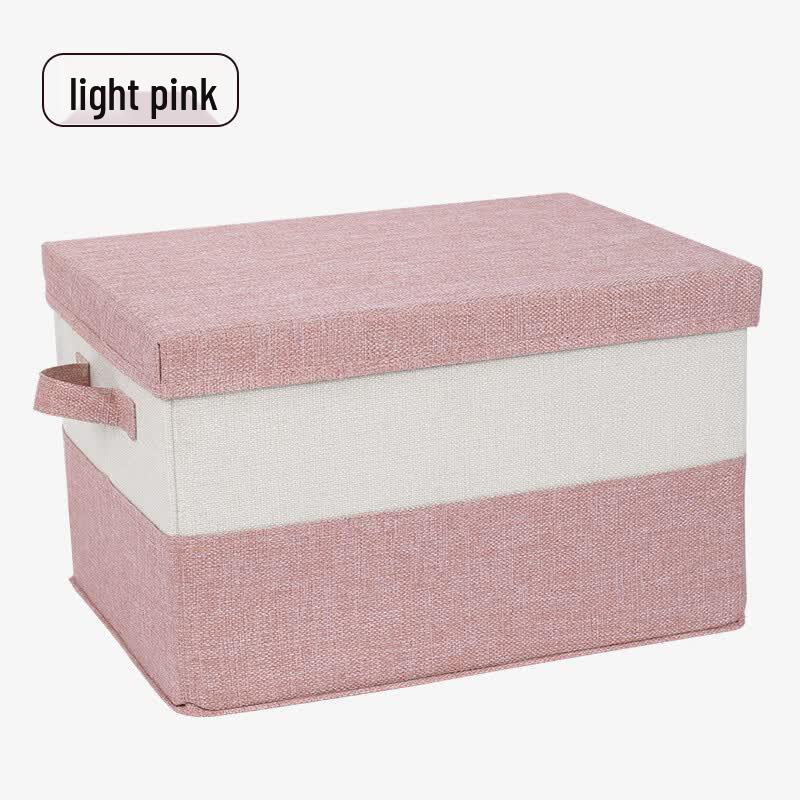 

Foldable Cotton Linen Storage Box with Lid