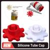 4/5Pcs Silicone Tube Cap Durable Plastic Sealing Caps Silicone Hose Mouth Plug For Standard Glue Bottle Tubing Accessories
