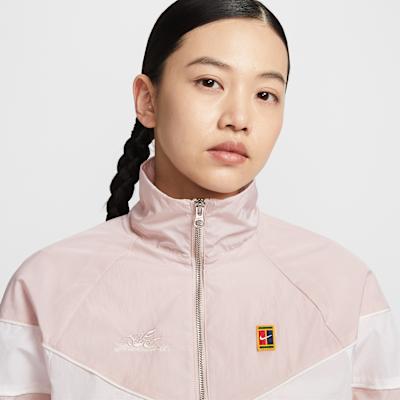 Women's Nike WINDRUNNER Jackets Women's Silt Red Stand Collar Moderate Other