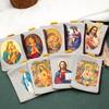 9x7cm Catholic Rosary Pouch,Coin Purse Rosary Holder Beads Bag with Zipper for Prayer Storage