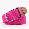 Unisex Elastic Solid Knitted Canvas Belt Decoration Women Men Pin Buckle Strap Clothing Accessories