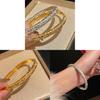 Copper Plated Wheat Motif Bracelet With Elegant Design For Women