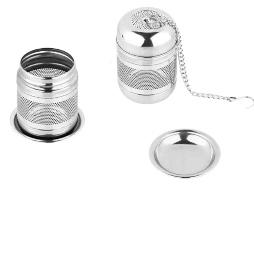 Rostfritt stål Lösbladste-bryggare Finmaskiga filterpåsar Te-infuser Sil Köks-tekärl