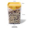 Transparent Sealed Plastic Food Storage Container for Kitchen Refrigerator, 500/1000/1600ML Noodle Box, Multigrain Storage Tank