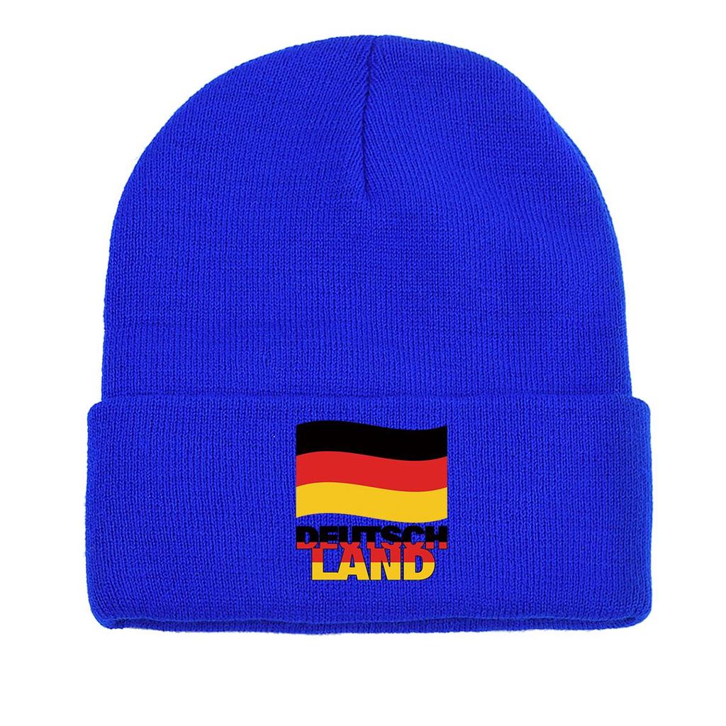 Flag of Norway Print Knit Hat Beanie, Patriotic Woman Cap Candy Color Lightweight Simple Pompom Beanies Knitted Hat Beanie