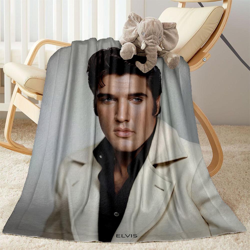 Love Tender: Elvis Presley's Legacy Blanket Durable Comfort Great for Office Chair Couch Livingroom All-Season Use Modern Style