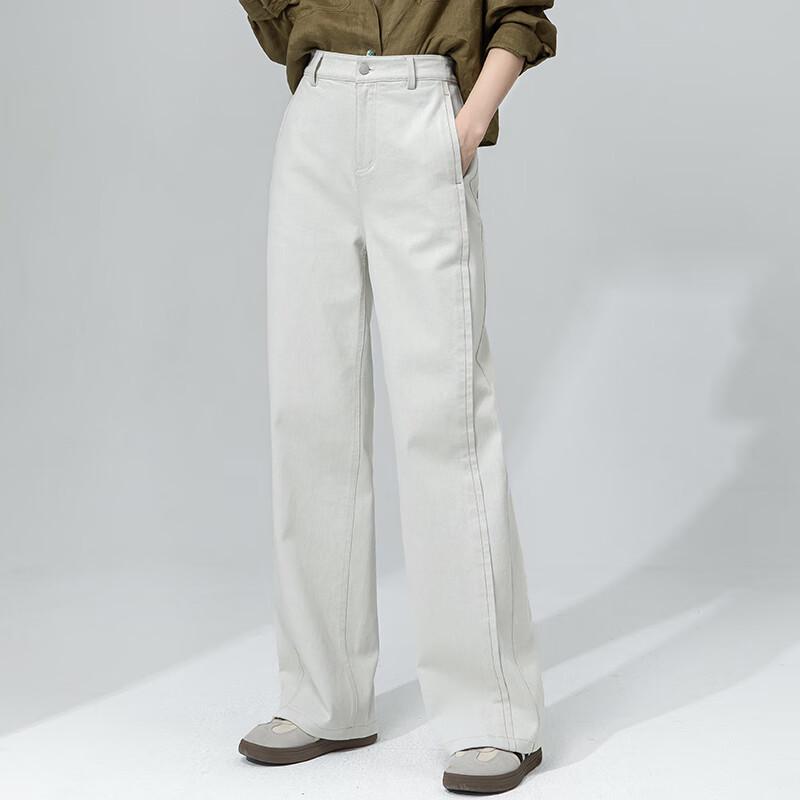 Women's High-Waist Loose Straight Wide-Leg Jeans