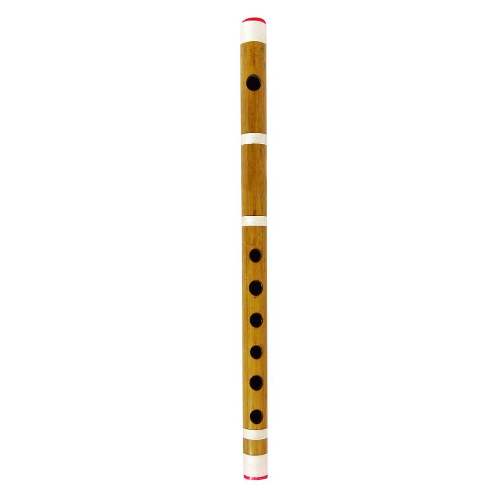 Traditional Indian Brown Handmade Wooden Bansuri Bamboo Flute Musical
