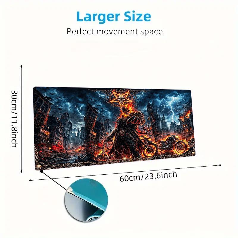 Horseman of Hell Color Mouse Pad Large Gaming Table Cushion Non-slip Laptop Tablet Big Mousepad XXL Mat Mini PC Playmat With Lock edge