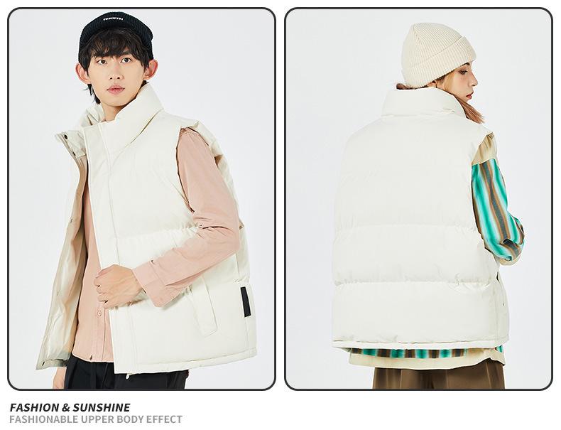 2025 Winter Men's Trendy Heavyweight Sleeveless Cotton Jacket, Plus Size Available