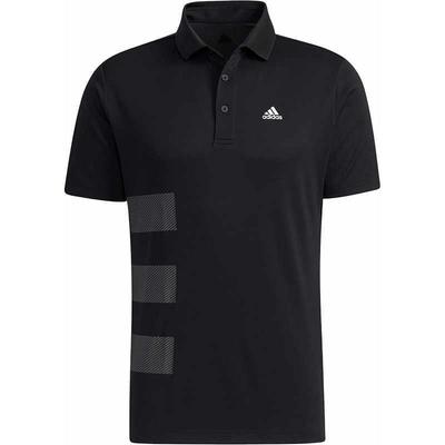 Straight Cut Casual Golf Short Sleeve Polo Shirt Men Polo Shirts Black GM3716