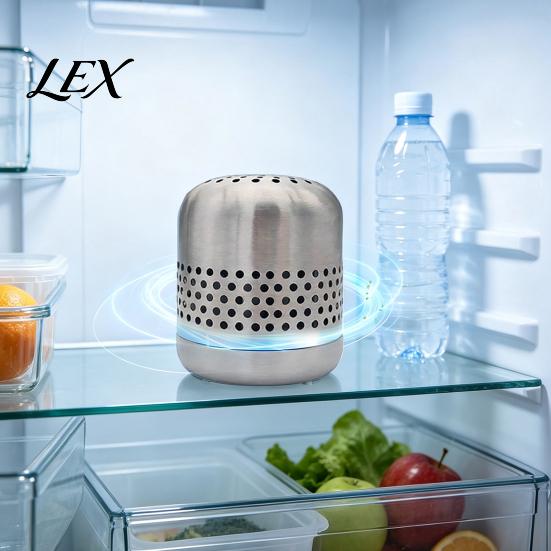 Portable Shoe Cabinet Deodorizer Stainless Steel Refrigerator Deodorizer, Long-Lasting Odor Eliminator, Nano-Catalytic Wardrobe Air Freshener Removal