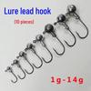 Enhanced Lead Head Anti-Snag Hook Set for Soft Worm Bait - Ideal for Perch, Asp, and Bass Fishing
