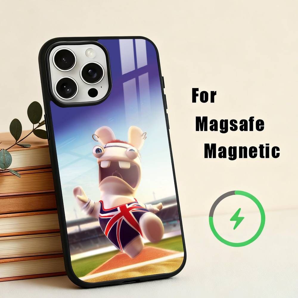 

R-Rayman Raving-G R-Rabbids Phone Case For iPhone 17,16,15,14,13,12,Plus,Pro,Max for Magsafe Magnetic Wireless Charging iPhone12mini