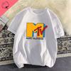 Unisex Clothing Retro Cotton T Shirt Vintage Rock Hip Hop Modal Summer Unisex Casual Shirt Mtv Music Elevision Graphic Shirts