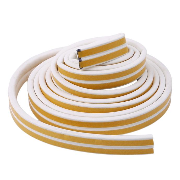 Home Window Sealing Soundproofing D Type Tape Self Adhesive Collision Avoidance Seal Strip Foam Home Supplies