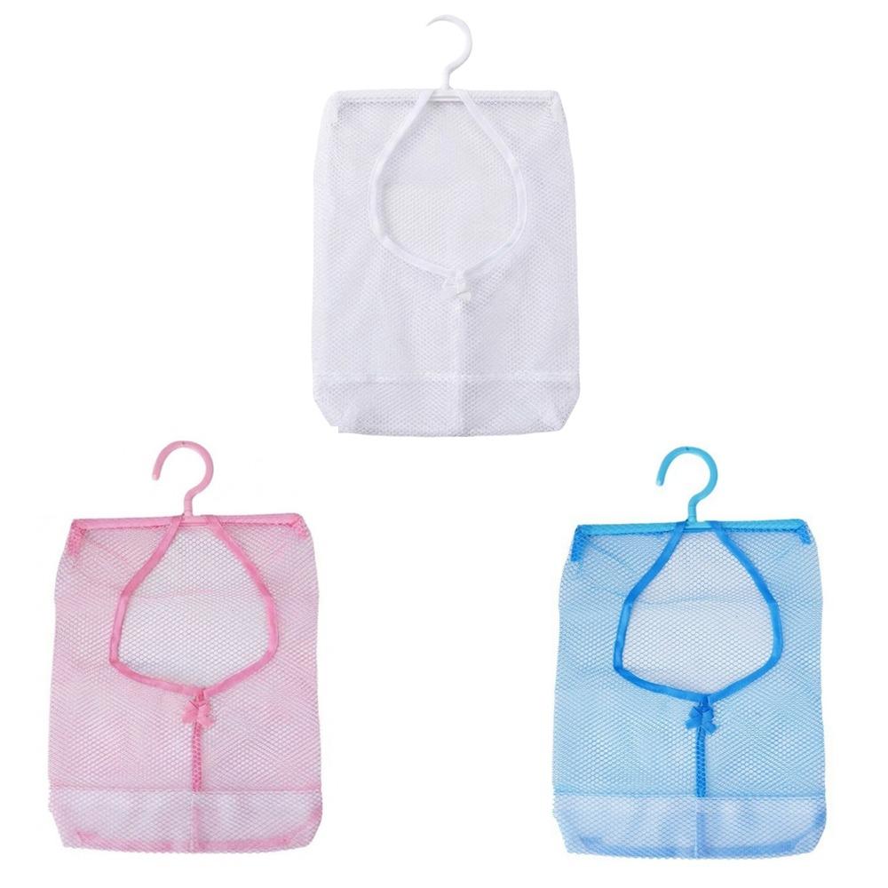3PCS Quick Dry Hanging Mesh Storage Bag Space Saving Clothespin Mesh Bag Closet