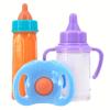 Xiaomi Juego de 3 biberones, Biberones de leche de 3,34 pulgadas y biberones para zumo de 3,74 pulgadas con un chupete, Accesorios para muñecas Regalo