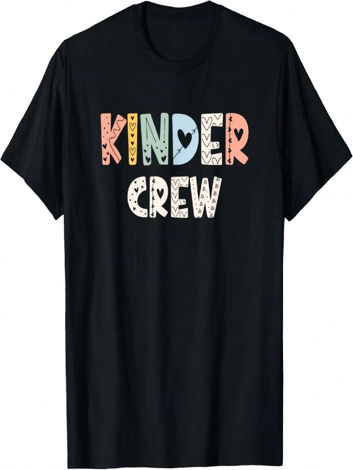 Kindergarten Teacher Kinder Crew Squad Team Preschool T-Shirt S