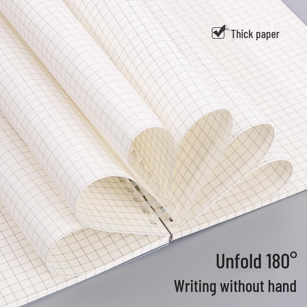 Creative B5 Thick Soft Rubber Coil Notebook for Students - A5 Horizontal Lined Grid Diary Stationery