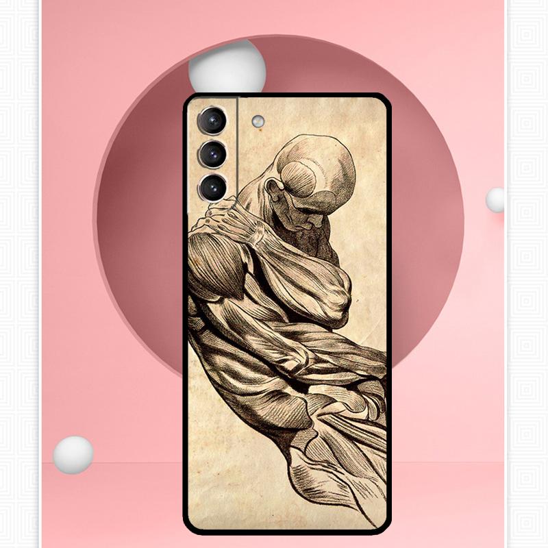 Human Anatomy Case For Samsung Galaxy S25 Ultra S25 FE S20 S21 S22 S23 Plus S9 S10 S24 Ultra Cover Funda