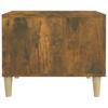 Coffee Table Smoked Oak 50x50x40 cm Wood Based Material