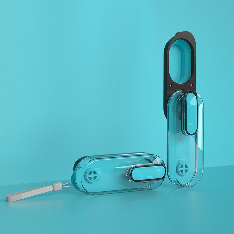 Складной диспенсер для воды для домашних животных, портативный уличный диспенсер для воды для собак, кошек, принадлежности для домашних животных, чашка для питья для домашних животных синий