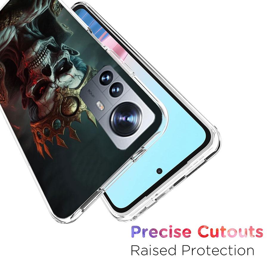 Crown Skeleton Emperor Phone Case For Redmi Note 15 Pro 5G 14 13 12 Pro Plus 11 11T 11E 11S 10 Pro 10S 9 9S Cover Cell Clear wit