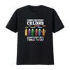 Komplementärfarben Witzbold Künstler Kunstlehrer T-Shirt vintage gewaschenes Oberteil für den Alltag Mann lässig stilvoll Streetwear