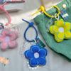 Key Chain Fabric Flower Keychain Fabric Flower Fabric Flower Bag Pendant  Car Keychain