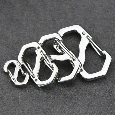 10 BUC Cataramă Rucsac Carabină Tip S din Oțel Inoxidabil Cu Blocare Mini Rucsacuri de Exterior Cârlig pentru Bagaje Instrument cu Cheie Anti-Furt