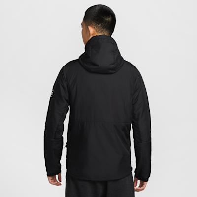 Men's Nike Puffer Jackets Men's Black Hooded Moderate
