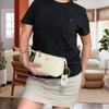 Coach Nolita 19 Lock Stitch Leather Mahjong Bag Women Handbag White C4233-IMSUT