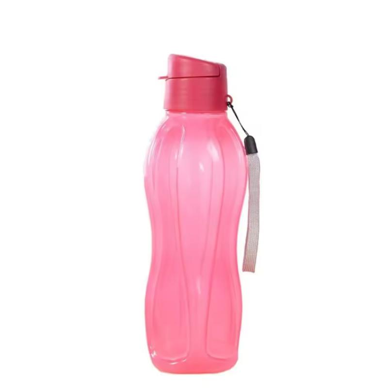 800/1100ML Plastic Water Bottle Large Capacity Leak Proof Flip Top Drink Bottle with Handle Strap Lightweight Travel Kettle