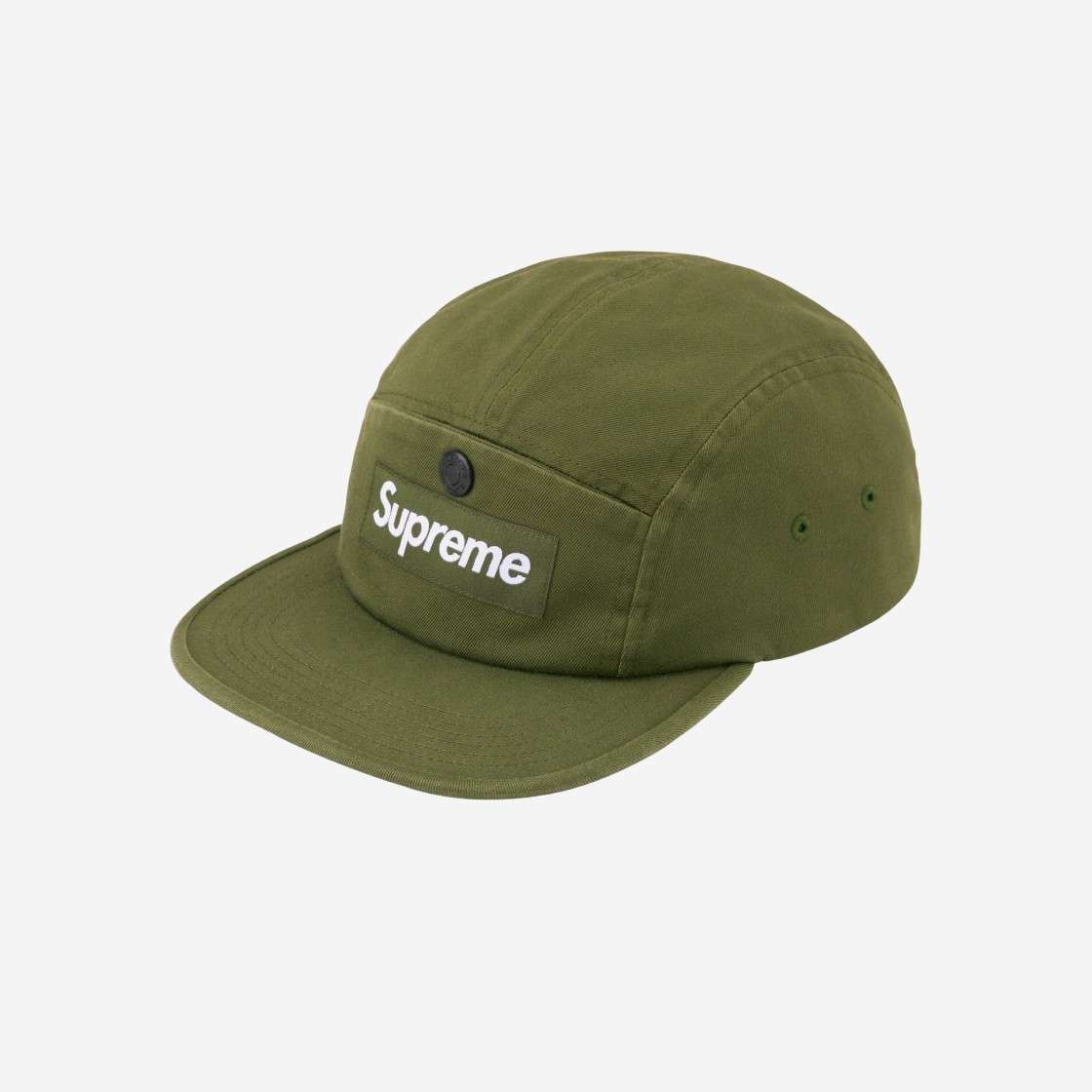 

Supreme Snap Pocket Camp Cap Olive 23FW -