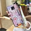 Shockproof Soft case Phone Case For Oukitel WP6 Kickstand Wristband Dirt-resistant Lanyard Silicone Ring Cute Cartoon