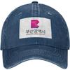 Busan Metropolitan City Logo Baseball Cap Vintage Washed Denim Style Adjustable Dad Hat for Adults