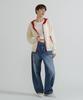 AVIREX SWEAT LOOK KNIT HOODIE Women's F Size 033 off white 783-6131602