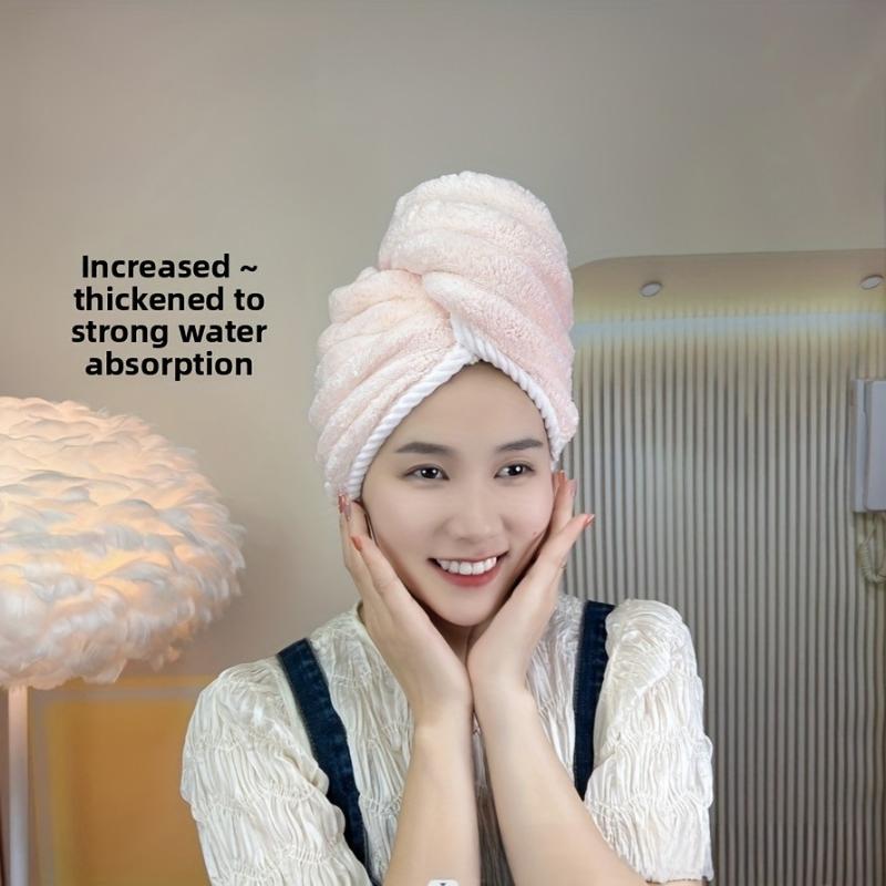 Hair Drying Towel Strong Absorbent Quick Drying Hair Cap Microfiber Hair Towel Dry Hair Cap