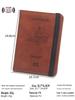 Australian Anti-magnetic Leather Passport Holder with Multi-card Slots and Elastic Band