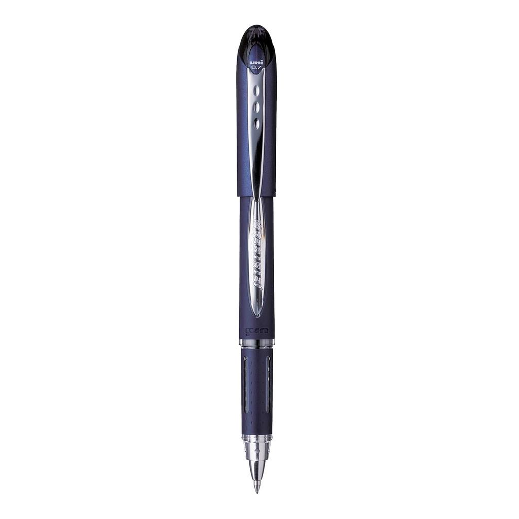 uni-ball Jetstream SX217 0.7mm Roller Ball Pen Black Ink Pack of 3 for Office, School & Home Writing