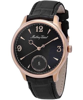 Edmond Automatic Limited Edition Leather Strap Black Dial AC1886CN Men's Watch