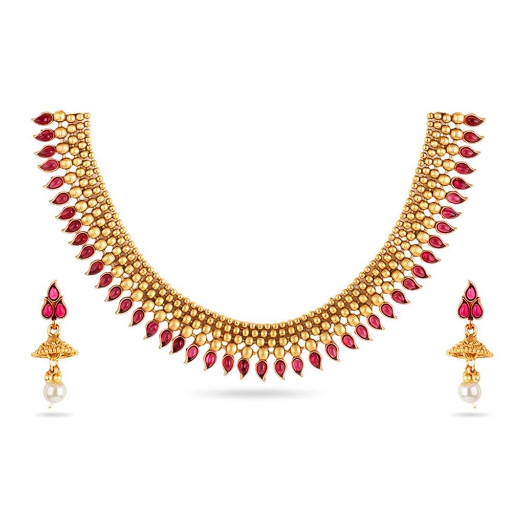 Halsketten-Set Traditioneller Stilvoller Schmuck Geschenk für Damen & Mädchen