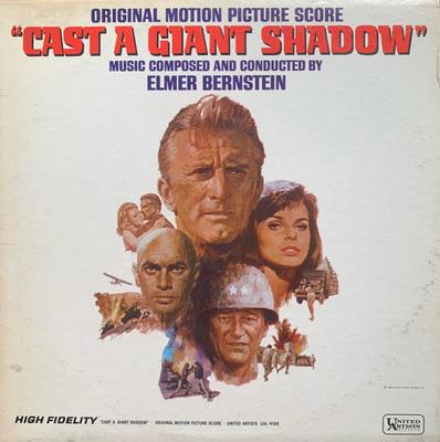 LP Record OST, ELMER BERNSTEIN - Cast A Giant Shadow UAL4138 UNITED ARTISTS 1966 US Soundtracks & Musicals Used