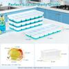 Ice Cube Trays Ice Cube Molds with Removable Lid Easy-Release For Cocktail Freezer Kitchen Tools