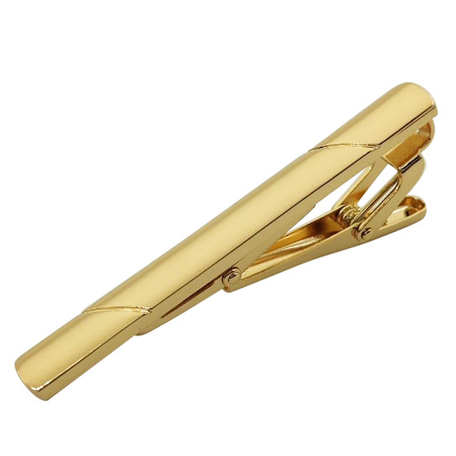 

Зажим для галстука, мужской элитный модный классический деловой свадебный простой зажим для воротника, аксессуары для галстука золотой