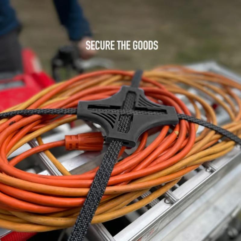 Elastic Tie Down Strap Featuring Rubber Grip and High Strength ABS for Secure Motorcycle Luggage Fastening on Rough Road