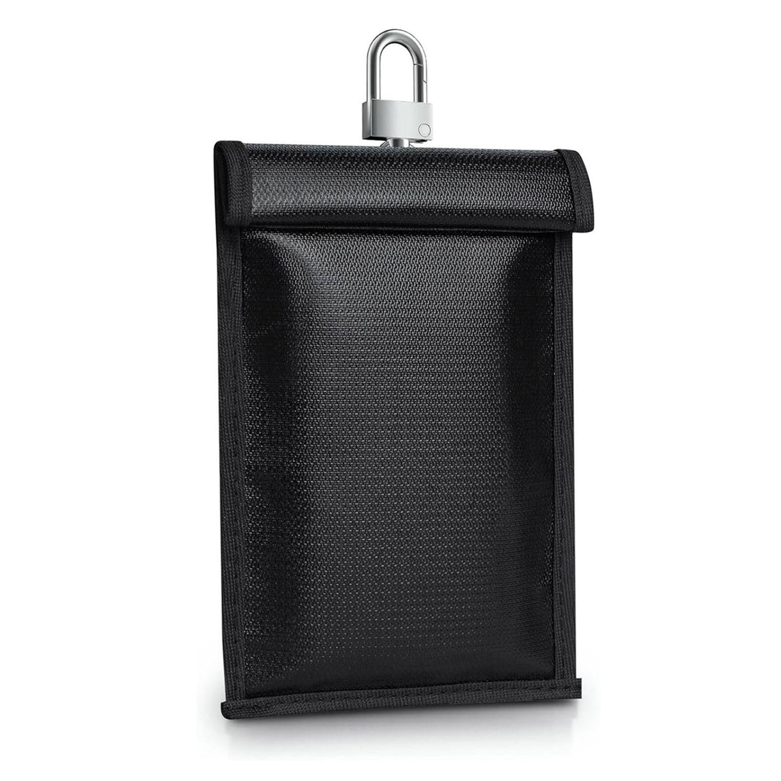 

2025 Новый чехол для автомобильного ключа с блокировкой Rfid, водонепроницаемый, огнестойкий, противоугонный, сумка для ключей Amazon для трансграничной торговли чёрный