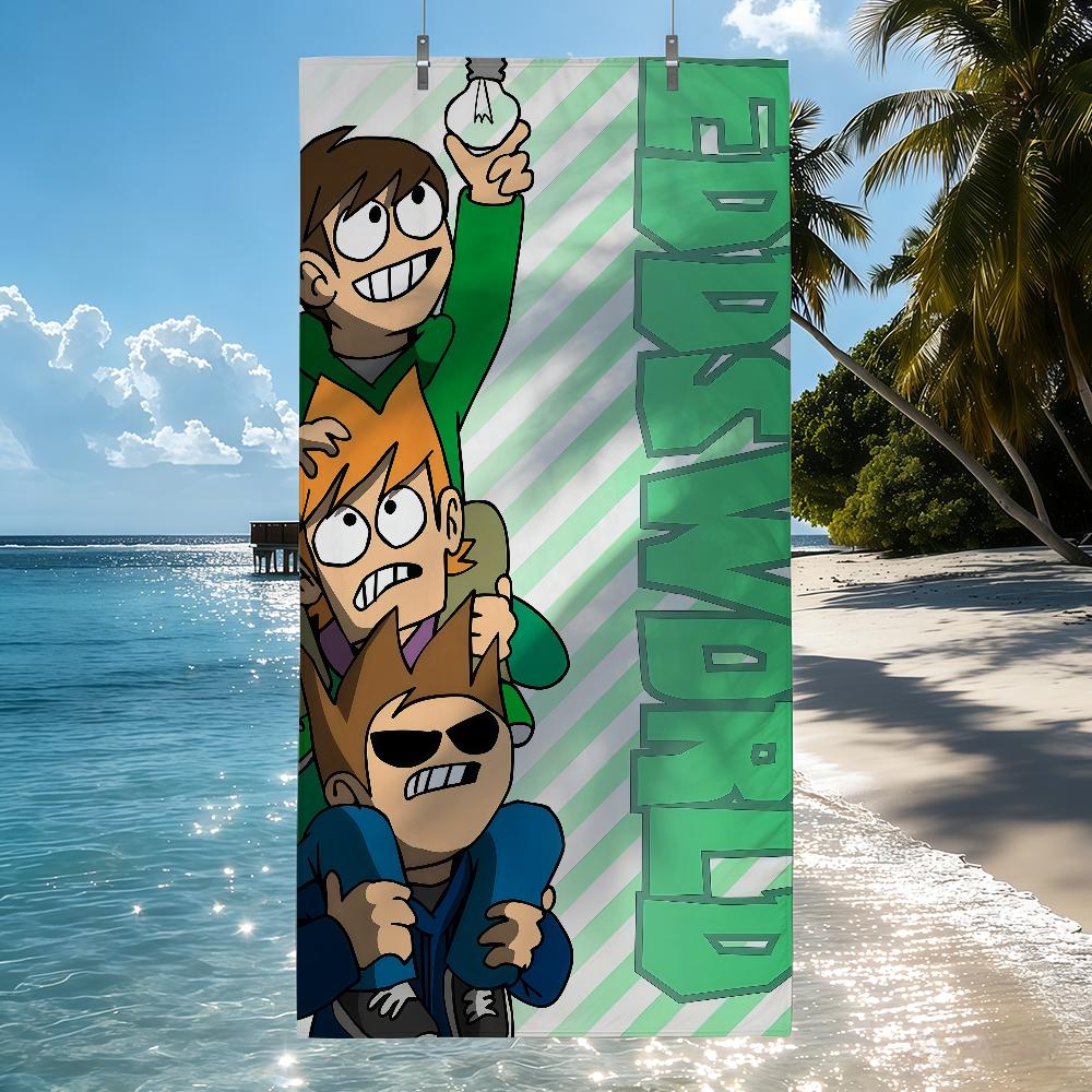 

Cartoon E-Eddsworld funny Towel Quick Drying Beach Towels Are Suitable For Swimming Pools Camping Yoga And The Gym W30*H60(CM)