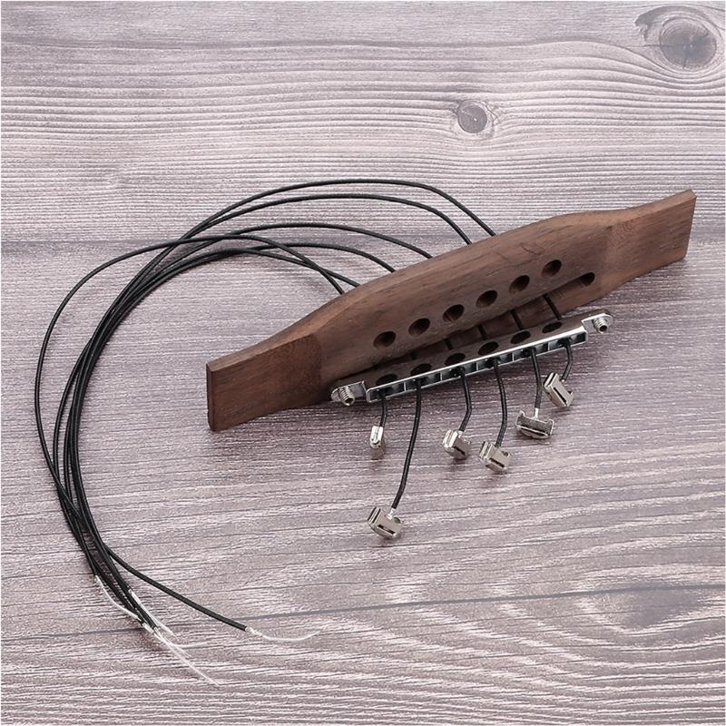Palisander Akustikgitarren-Tonabnehmer für 6-saitige Instrumente mit E-Gitarren-ähnlicher Körnigkeit Hochleistungs-Tonabnehmer